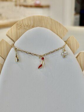 Gold Charm Bracelet